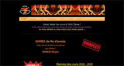 Desktop Screenshot of infinidanse.com